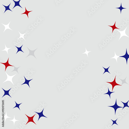 Colorful Stars Confetti, Mystery Sparkling Vector Background. Trendy Glowing Magic Glitter, Lights. Festive Falling Colorful Stars Confetti for Ads, Posters. 