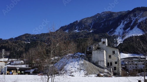 Schwaz, Tirol, Österreich, Industrie Ruine stillgelegtes Bergwerk © Achim Kietzmann