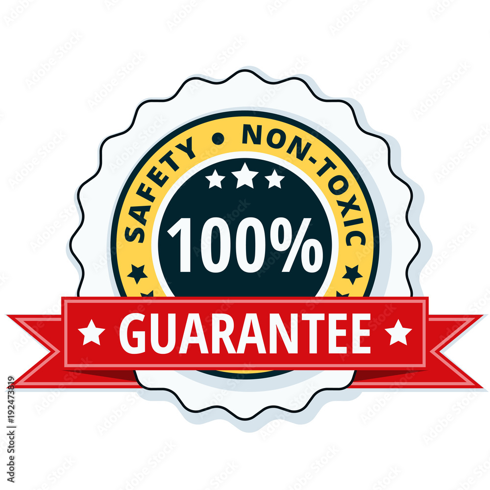 Non-Toxic Safety Guarantee illustration Non-Toxic Safety Guarantee illustration