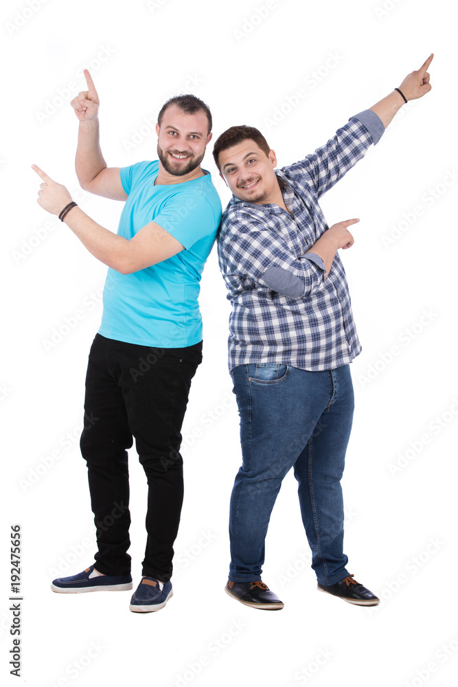 two pointing friends two pointing friends