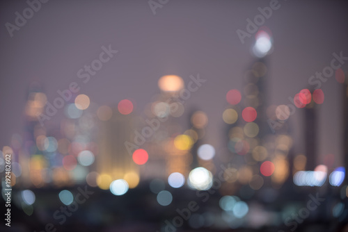Bokeh blur of  business building © aee_werawan