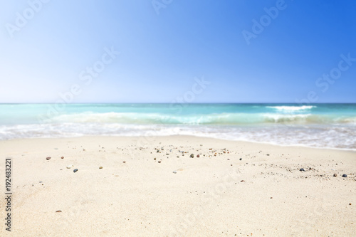 a beautiful beach on a beautiful sunny day 