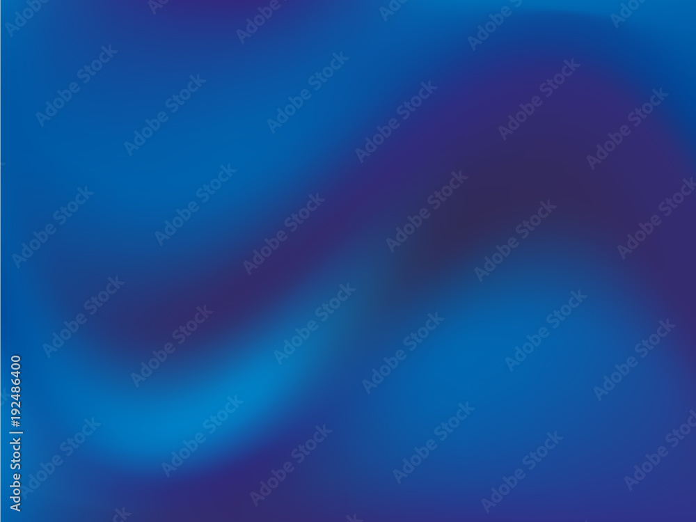 Abstract dark blue blurred background. Smooth gradient texture color. Vector illustration. Wavy, dynamic website pattern