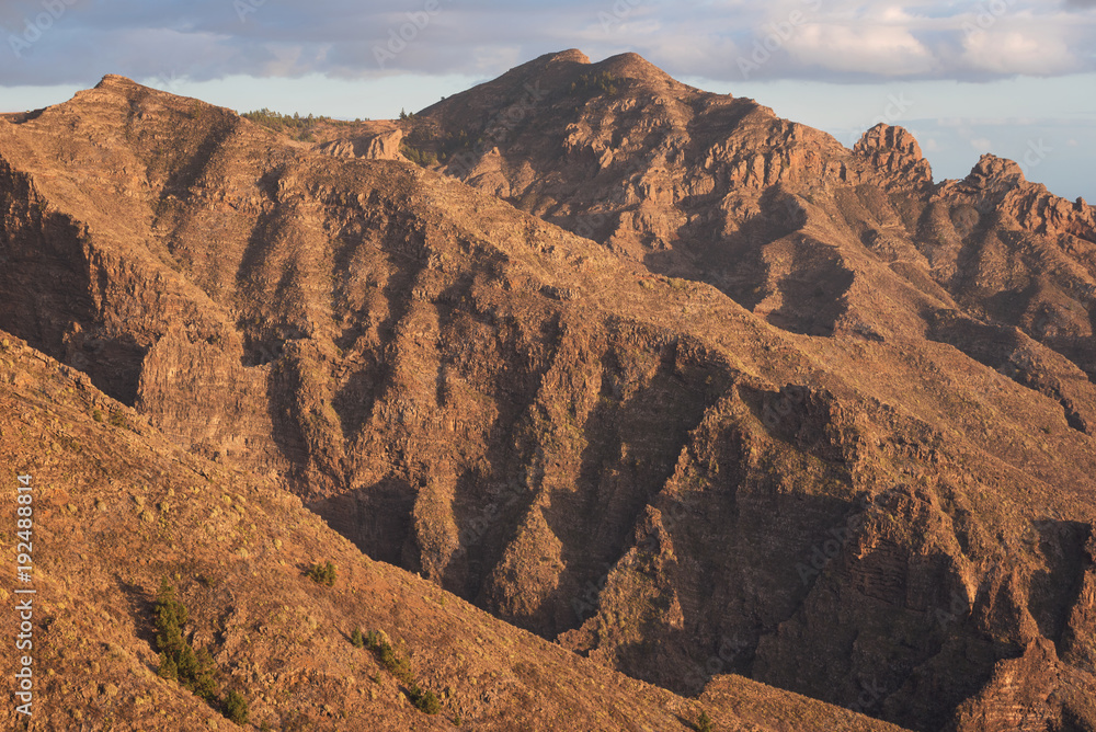 Tenerife mountain landscape.