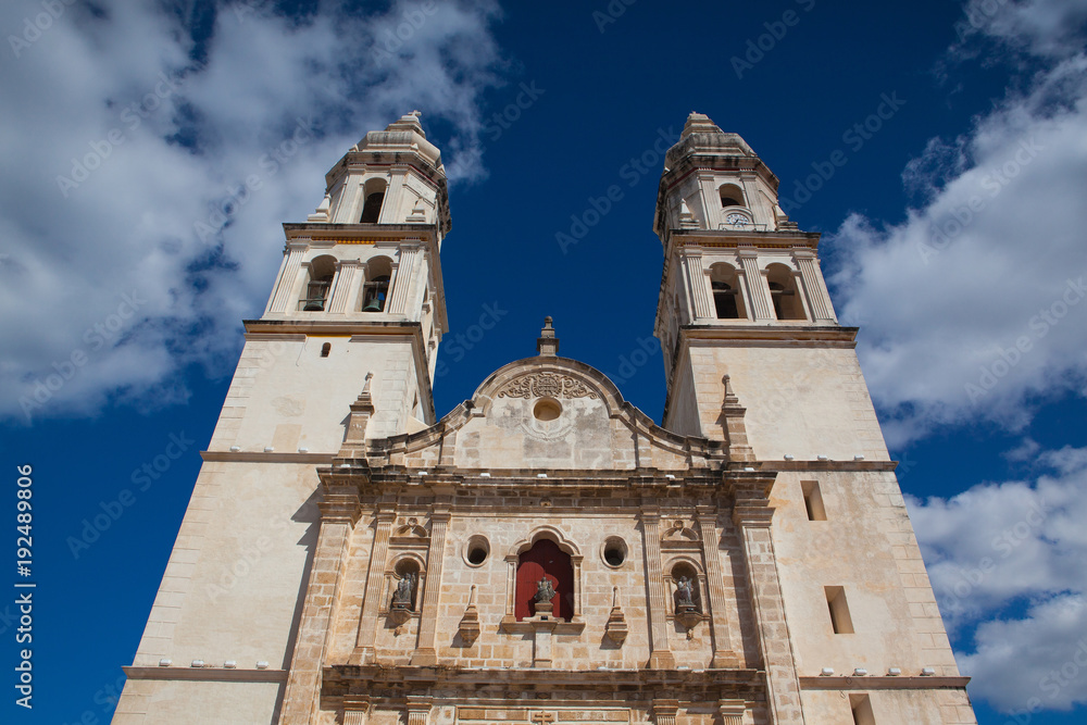 The Our Lady of the Immaculate Conception Cathedral in Campeche, Mexico