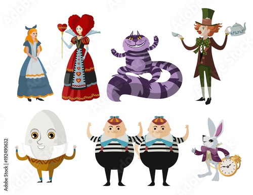 alice in wonderland characters collection