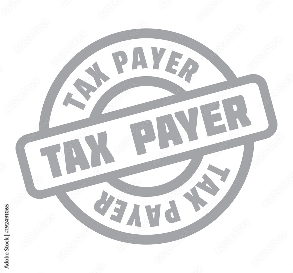 Tax Payer rubber stamp. Grunge design with dust scratches. Effects can be easily removed for a clean, crisp look. Color is easily changed. Tax Payer rubber stamp. Grunge design with dust scratches. Effects can be easily removed for a clean, crisp look. Color is easily changed.