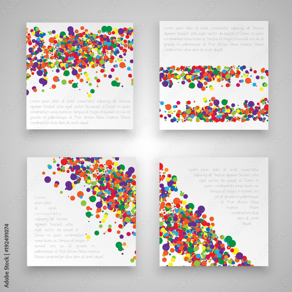 Colorful business templates, vector.