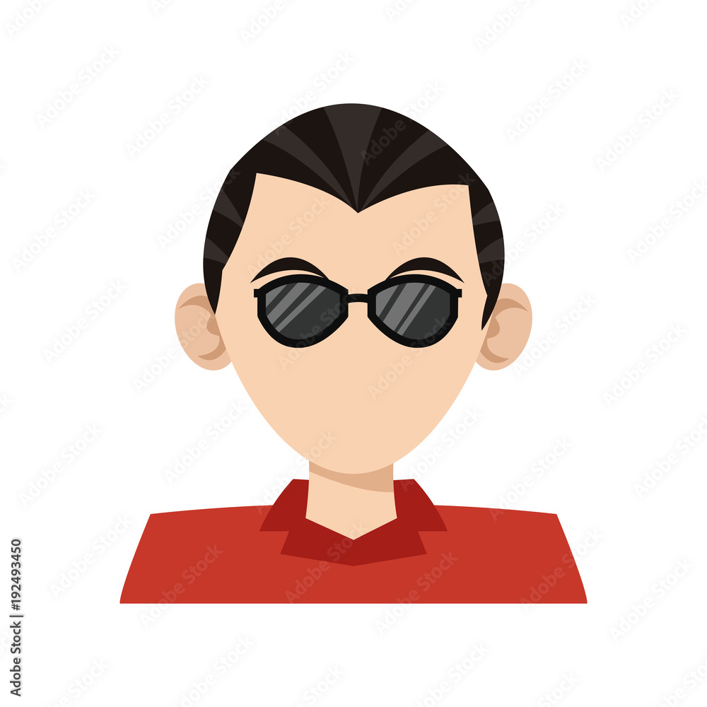 Man faceless cartoon icon vector illustration graphic design Man faceless cartoon icon vector illustration graphic design