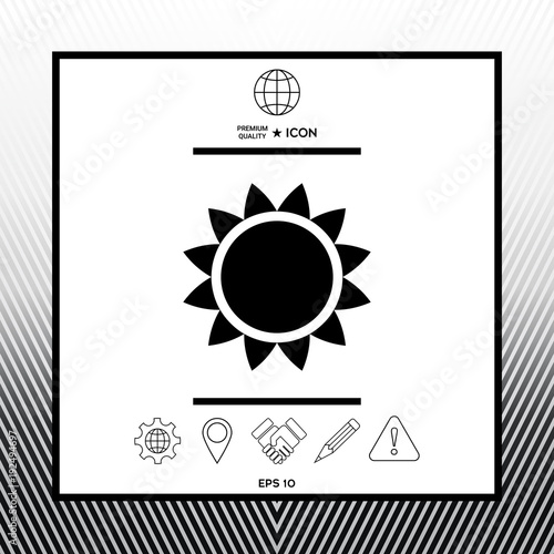 Sun symbol icon
