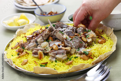 mansaf, Jordanian national dish photo