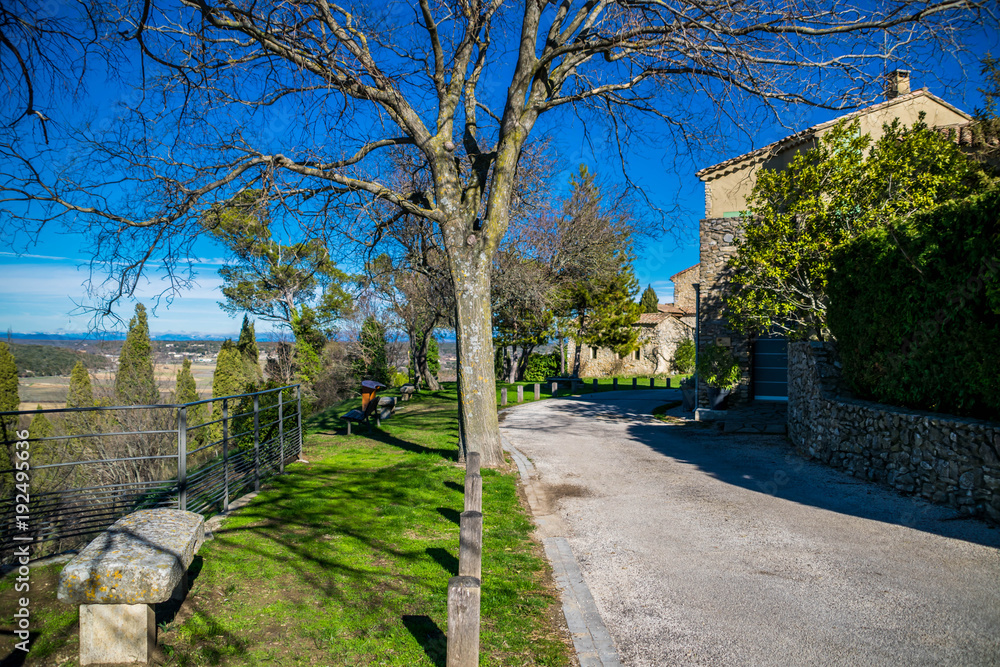 Fototapeta premium Lussan,Gard,Occitanie, France.