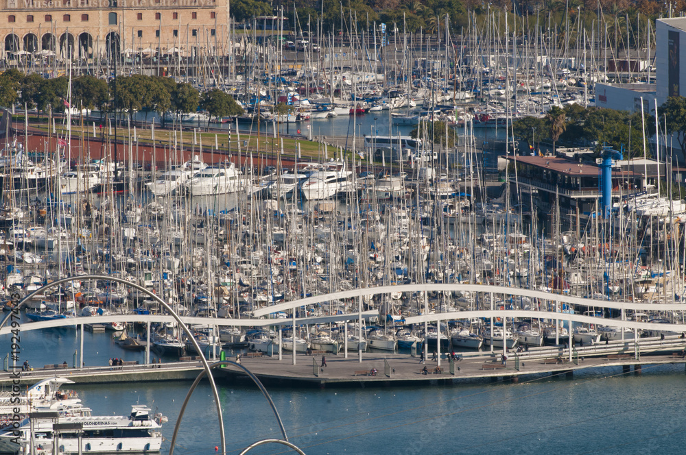 View Over Barcelona Marina