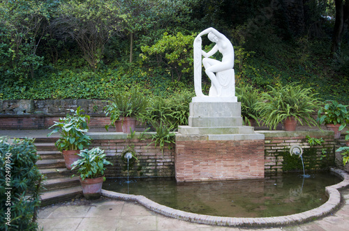 Nude Statue in Jardins Joan Maragall photo