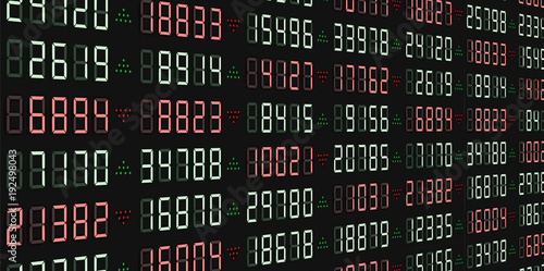 Stock scoreboard. vector illustration 