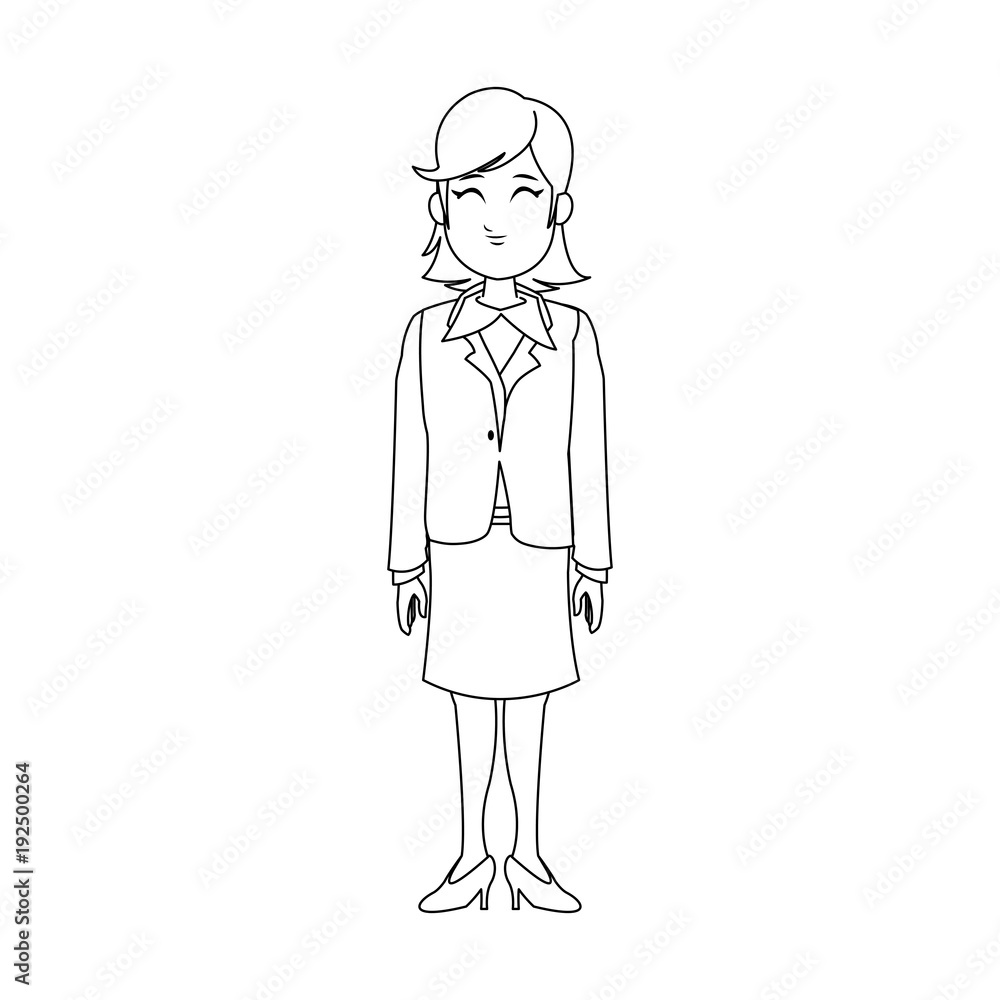 Business woman cartoon icon vector illustration graphic design Business woman cartoon icon vector illustration graphic design