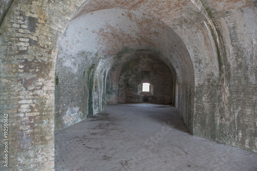Inside Fort Pickens old brick Arches © David