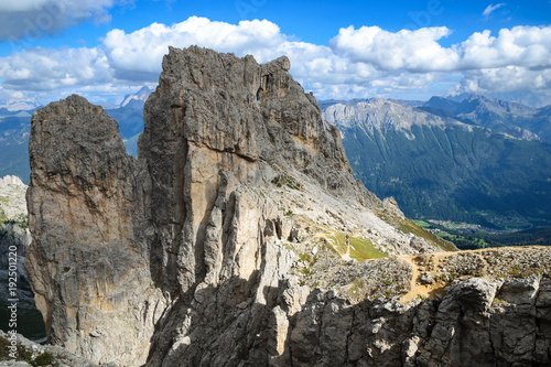 Catinaccio mountain massif summits, Dolomiti, Italy