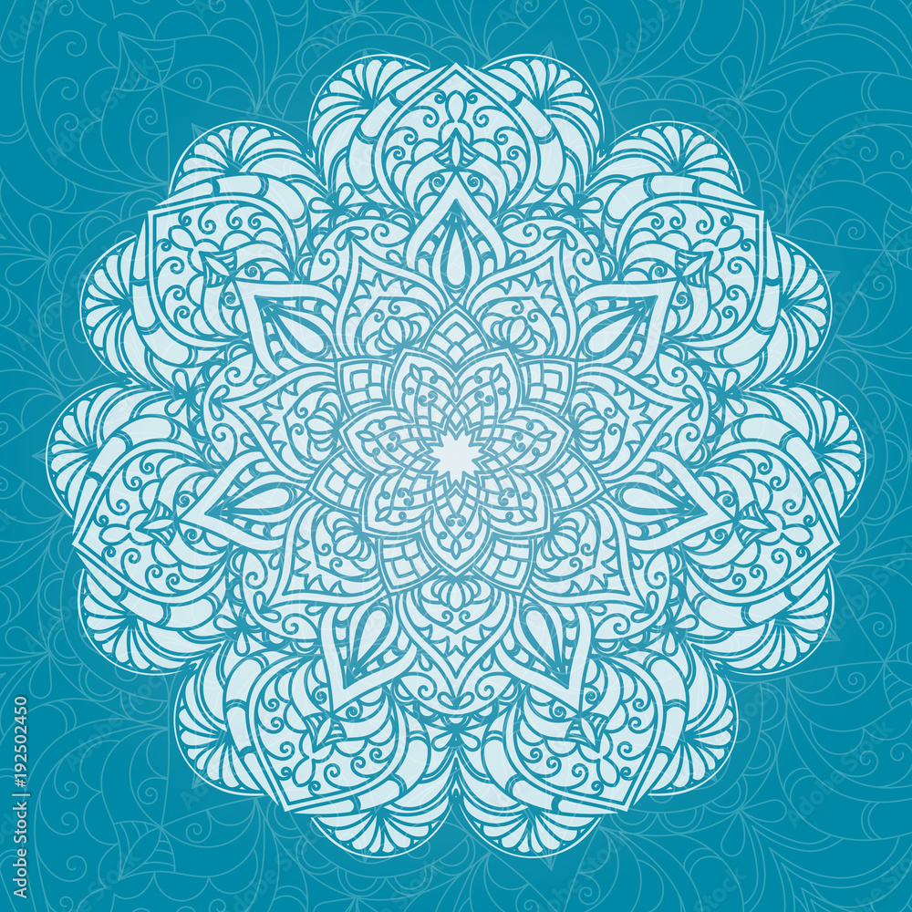 Hand drawn decorative mandala Hand drawn decorative mandala