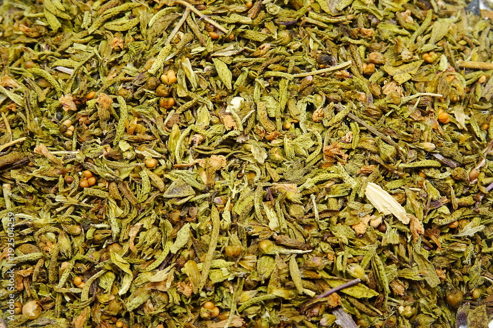 Dried savory spice (Satureja hortensis) Dried savory spice (Satureja hortensis)