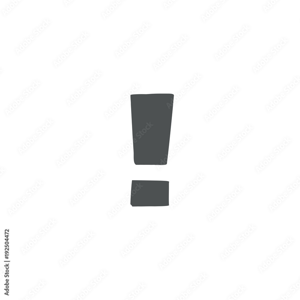 exclamation icon. sign design exclamation icon. sign design
