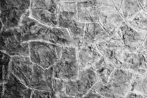 Fragment of a wall from a chipped stone photo