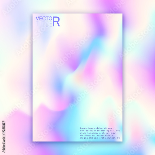 Hologram bright colorful background