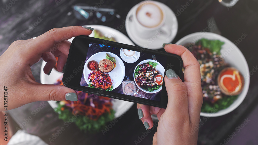 Food photo of healthy food. for social networks