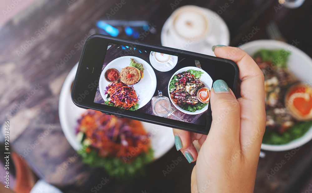 Food photo of healthy food. for social networks