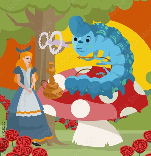 alice in wonderland hookah smoking caterpillar