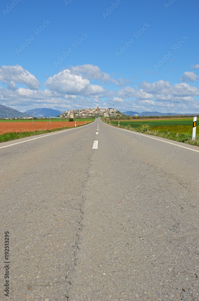 Asphalt surface of the Spanish national road Asphalt surface of the Spanish national road