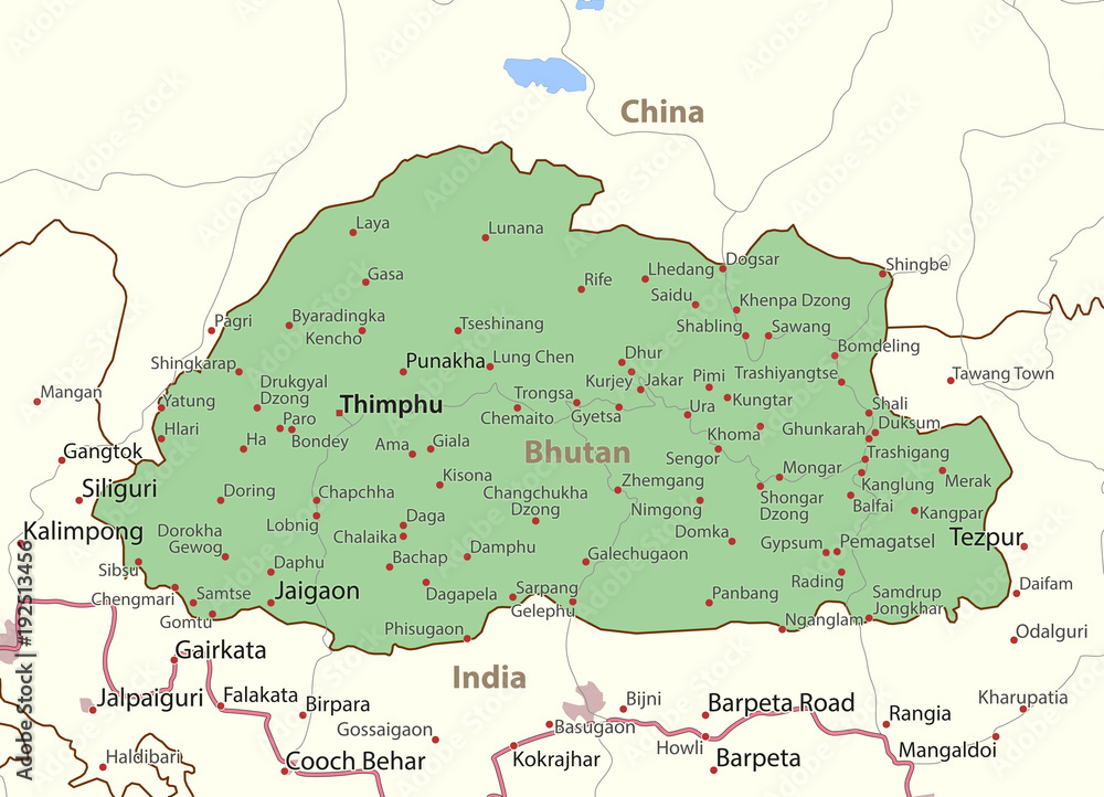 Bhutan-World-Countries-VectorMap-A