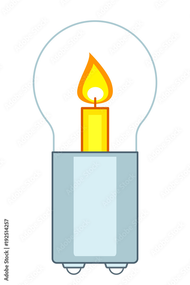 Candle and lamp Candle and lamp