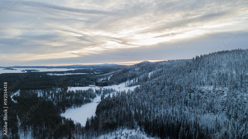 Winter atmosphere in North Karelia, Finland