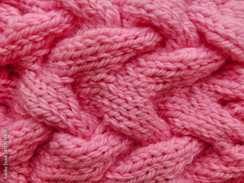 Pink wool detailed texture, background