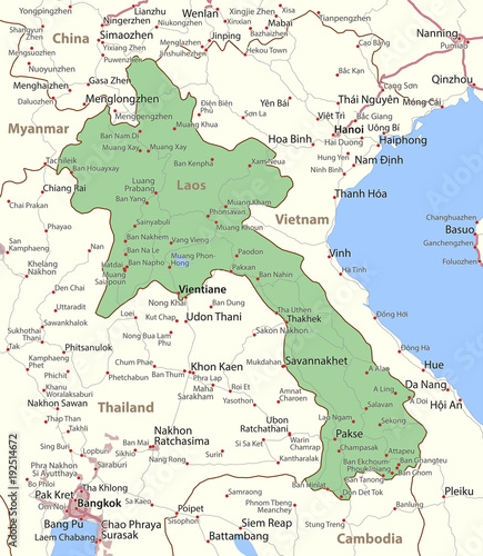 Laos-World-Countries-VectorMap-A
