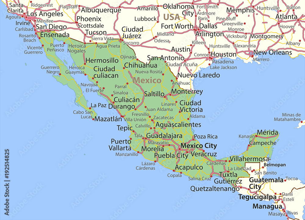 Mexico-World-Countries-VectorMap-A Mexico-World-Countries-VectorMap-A