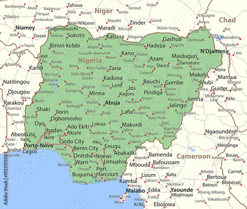 Nigeria-World-Countries-VectorMap-A