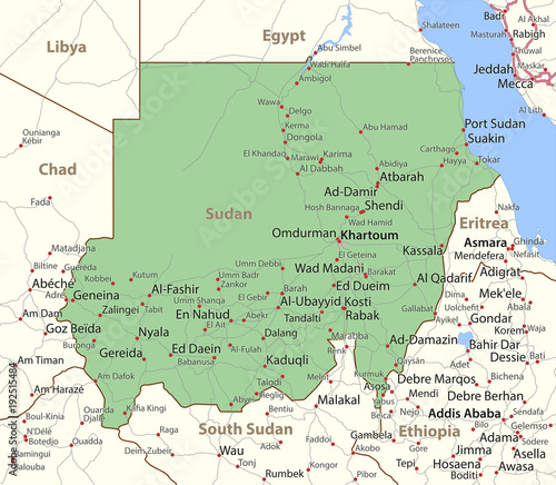 Sudan-World-Countries-VectorMap-A