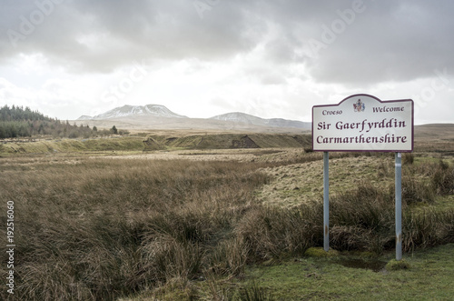 Wales frome the road / landscapes of wales from a car