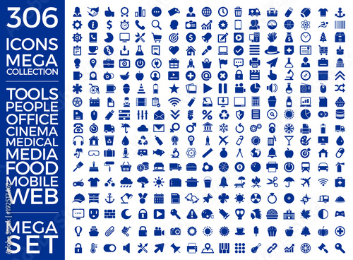 Set Of Icons, Quality Icon Collection Vector Design Eps 10