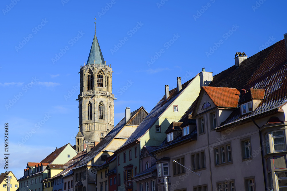 historical architectural center of Rottweil, Germany.