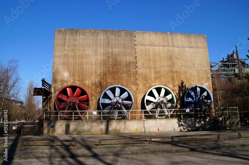 Leichtmetall-Rotoren der Kühlwerk-Turbinen im Landschaftspark Duisburg