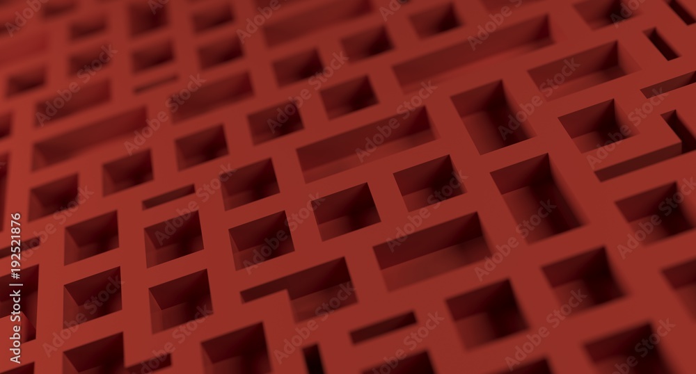 3D Rendering Of Abstract Background With Rectangles 3D Rendering Of Abstract Background With Rectangles