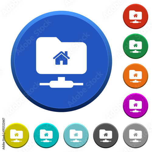 FTP home directory beveled buttons