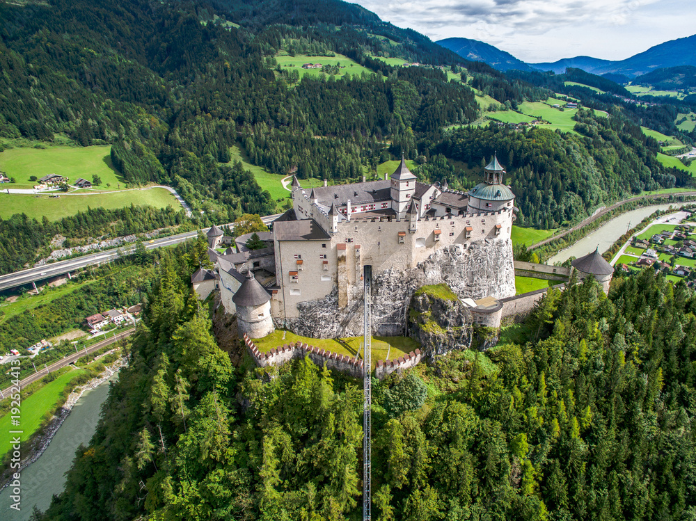 festung-hohenwerfen-royal-castle-on-a-high-mountain-a-view-of-the