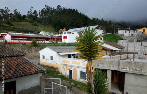 The town of Isinlivi which is passed through on the Quilotoa Loop in the Ecuadorian Andes