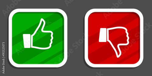 Like dislike vector icon
