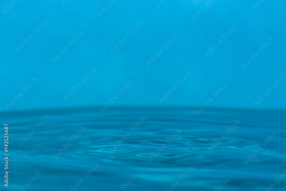 drop of clean blue water drop of clean blue water