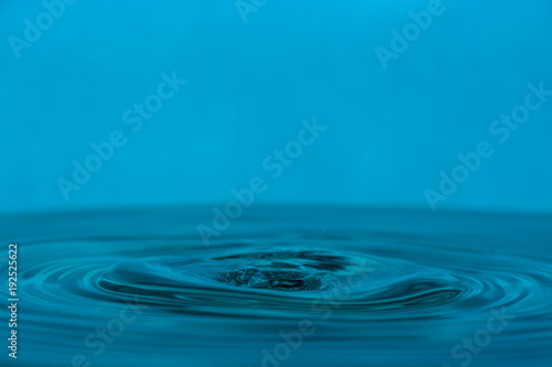 drop of clean blue water